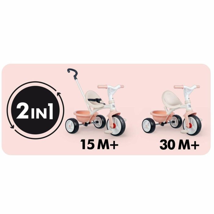 Smoby Triciclo Be Move Rosa, Recomendado para Niños a partir de 1 Año. Fabricado con Materiales Duraderos: Plástico y Metal. Montaje No Necesario. 5 Smoby Triciclo Be Move Rosa, Recomendado para Niños a partir de 1 Año. Fabricado con Materiales Duraderos: Plástico y Metal. Montaje No Necesario. 5