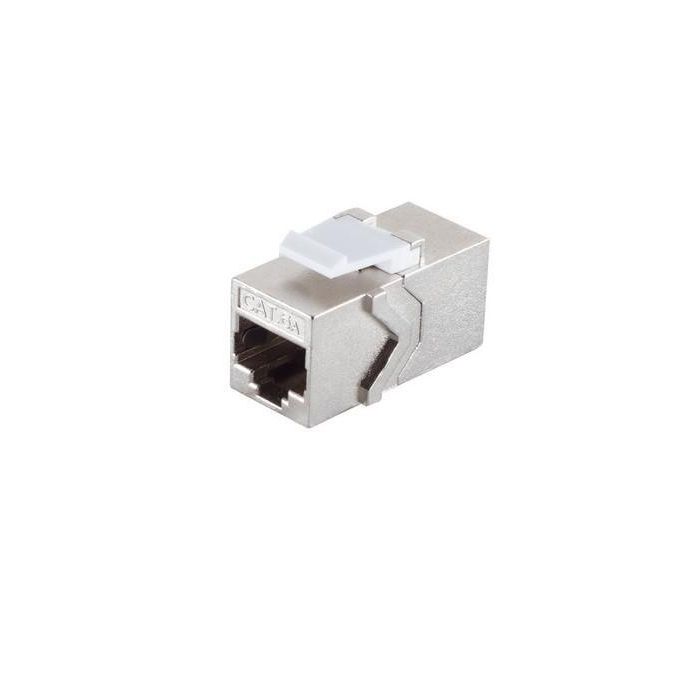 MicroConnect Acoplador Modular de Red CAT6a STP, 2 Conectores RJ45 Hembra (8P8C), Carcasa Metálica para uniones de Cable Ethernet. MicroConnect Acoplador Modular de Red CAT6a STP, 2 Conectores RJ45 Hembra (8P8C), Carcasa Metálica para uniones de Cable Ethernet.