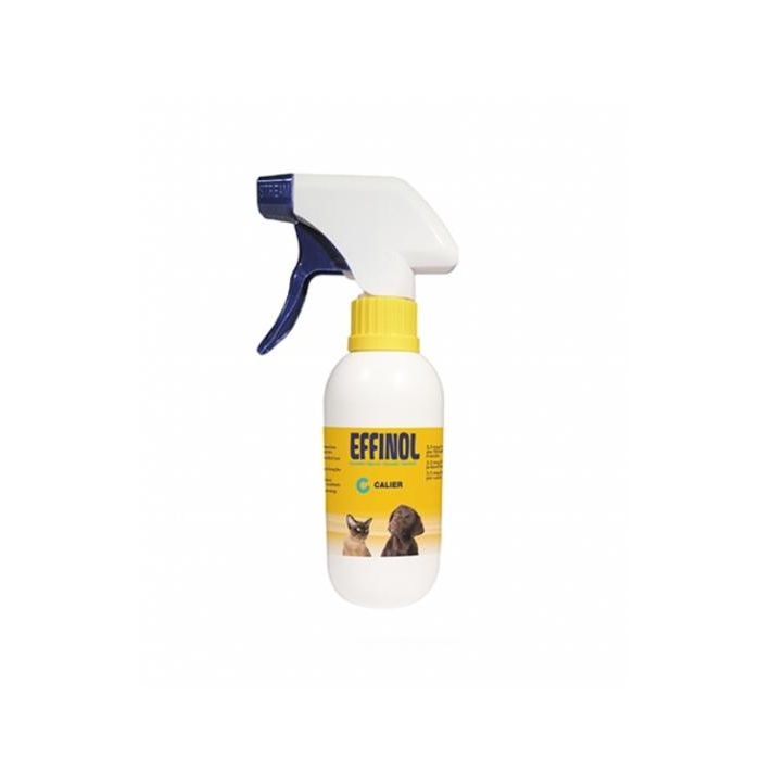 Calier Effinol 2.5 mg/mL Solución para Pulverización Cutánea 500 mL - Elimina y Previene Pulgas, Garrapatas y Piojos en Perros y Gatos