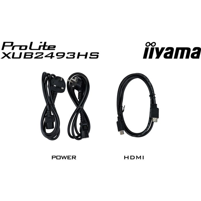 Iiyama XUB2493HS-B6 Monitor 24" IPS Full HD 75Hz 4ms HDMI DisplayPort Altavoces Regulación Altura/Inclinación 100Hz 9
