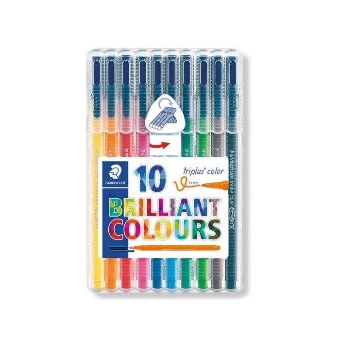 Rotulador Staedtler Triplus Color 323 Estuche De 10 Unidades Colores Surtidos 1