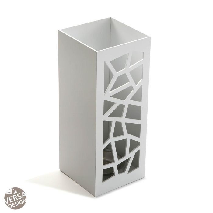 Paraguero Blanco Geometric Versa 22X48CM Paraguero Blanco Geometric Versa 22X48CM