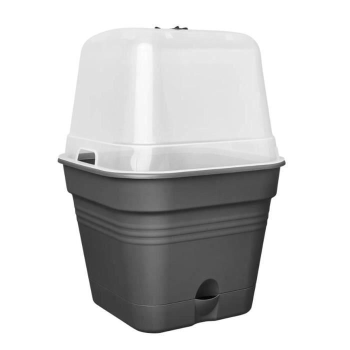 ELHO Green Basics Pot De Cult Car Allin1 30 - Negro - Ø 30 x H 25 cm - cultivo y cosecha - 100% reciclado 1 ELHO Green Basics Pot De Cult Car Allin1 30 - Negro - Ø 30 x H 25 cm - cultivo y cosecha - 100% reciclado 1