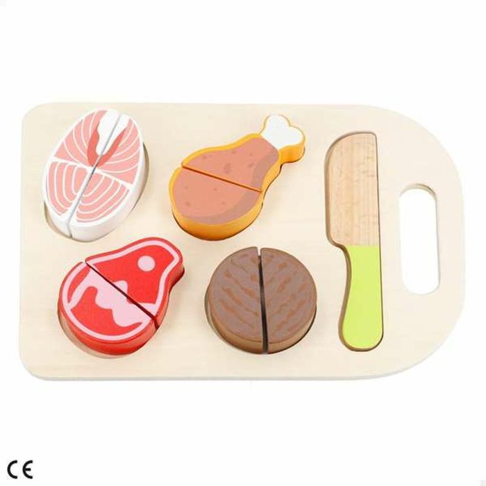 Color Baby Tabla de fruta y verdura de madera 10 piezas juguete educativo niños +3 años 22x25x15 cm surtido 1 Color Baby Tabla de fruta y verdura de madera 10 piezas juguete educativo niños +3 años 22x25x15 cm surtido 1