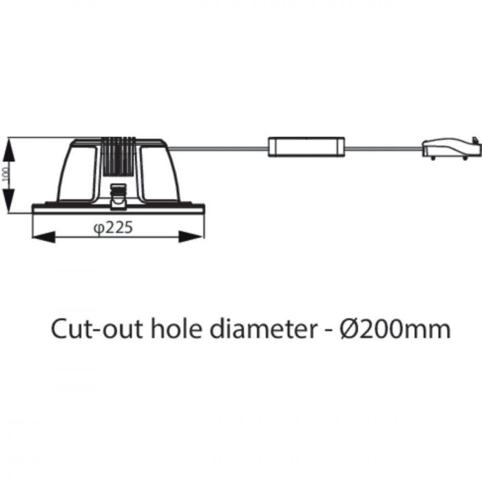 Downlight LED "Philips" 24W 2400Lm 3000ºK IP54 30000H [PH-35402900] 2