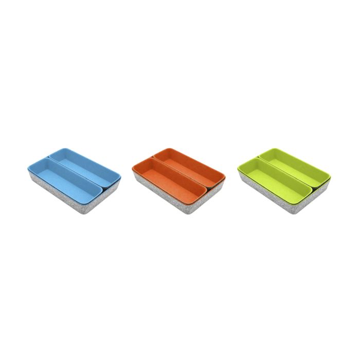 Confortime Set de 3 Organizadores de Fieltro 28 x 20.5 x 5.3 cm (6 Unidades) 3 Confortime Set de 3 Organizadores de Fieltro 28 x 20.5 x 5.3 cm (6 Unidades) 3