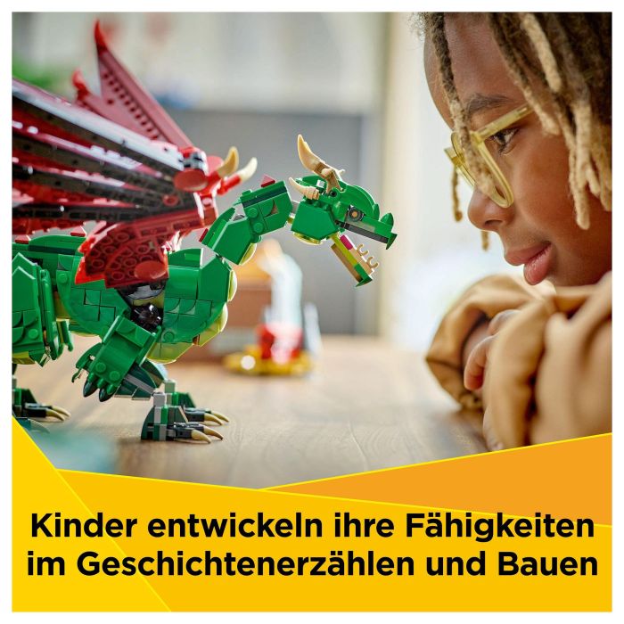 Lego Dragón Medieval 31161 Creator, Juego de Construcción, 3 Modelos en 1, Edad +9 Años