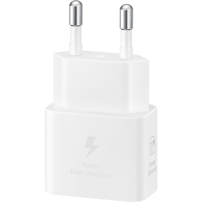 Samsung Cargador de Pared Power 25W USB-C Blanco + Cable USB-C a USB-C Blanco EP-T2510XWEGEU 5 Samsung Cargador de Pared Power 25W USB-C Blanco + Cable USB-C a USB-C Blanco EP-T2510XWEGEU 5