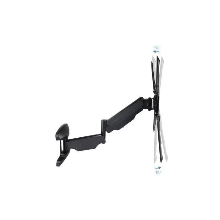 TooQ LP2355TN-B Soporte de Pared Articulado para TV 23-55" hasta 30kg VESA 75x75-400x400 con Pistón Gas y Cableado Negro 4