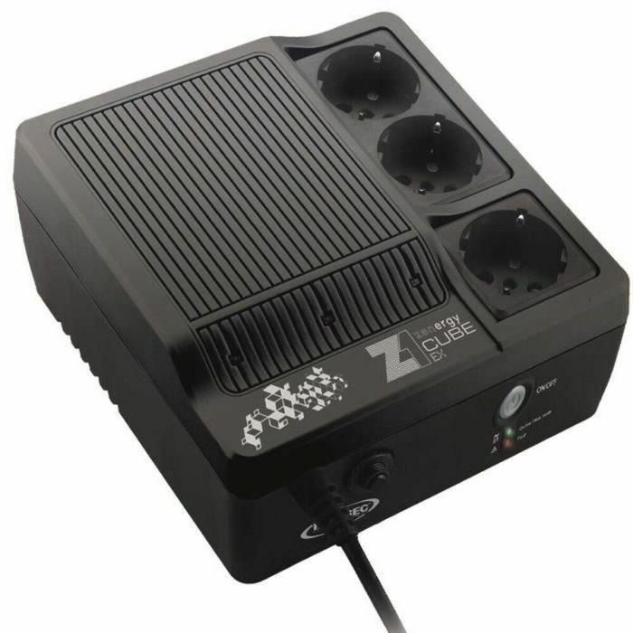 INFOSEC Inversor de alta frecuencia Z1 Zenergy Cube EX 600 - 600 VA 3 enchufes FR / SCHUKO