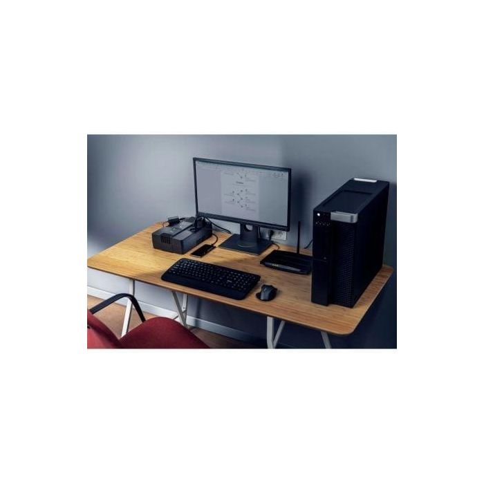 Trust 23326 SAI Maxxon Línea Interactiva 800VA/360W, 6 Salidas (3 Batería), Protección Sobretensiones, AVR y USB 4