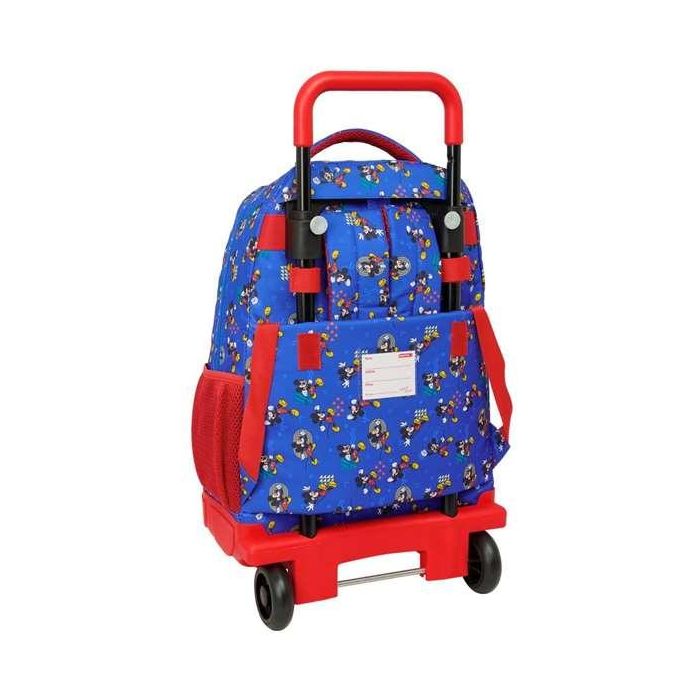 Mochila gde. c/ruedas compact extraible mickey mouse "today" 33x45x22cm 1 Mochila gde. c/ruedas compact extraible mickey mouse "today" 33x45x22cm 1
