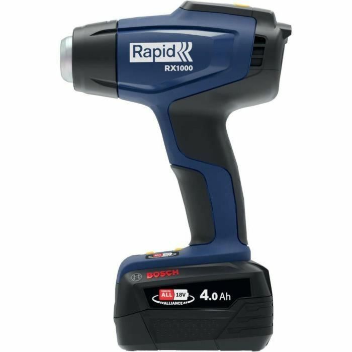 Rapid Pistola de Aire Caliente a Batería 18V RX1000 Estuche + Batería 4.0 Ah + Cargador 5