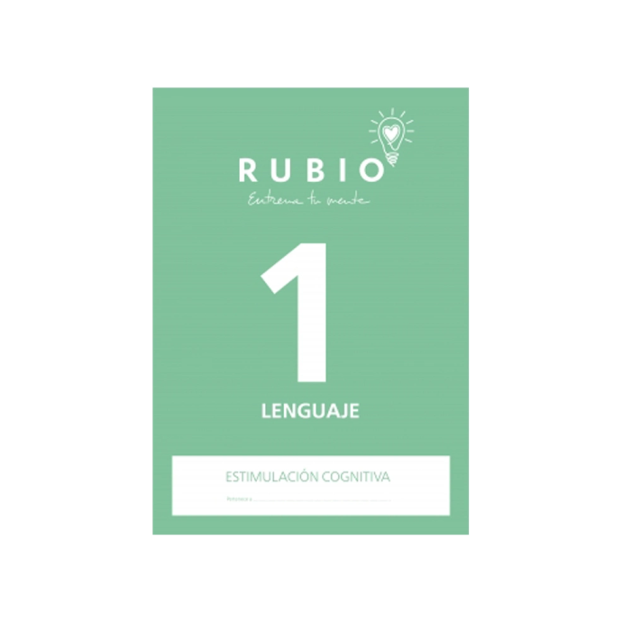 Rubio Cuaderno Estimulación Cognitiva Lenguaje Nivel 1 para Deterioro Cognitivo 1