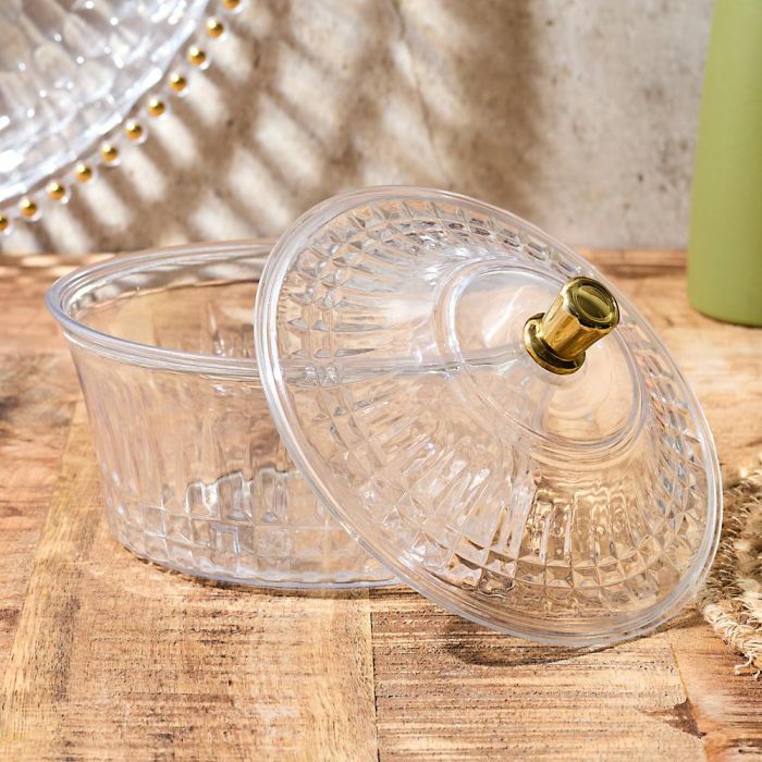 Home Deco Factory Bol con Tapa de Plástico Mirage, Diámetro 15.4 cm 4