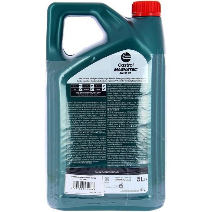 Aceite de motor - CASTROL MAGNATEC - 5W-30 C2 - 5L+1L - 057166 5 Aceite de motor - CASTROL MAGNATEC - 5W-30 C2 - 5L+1L - 057166 5