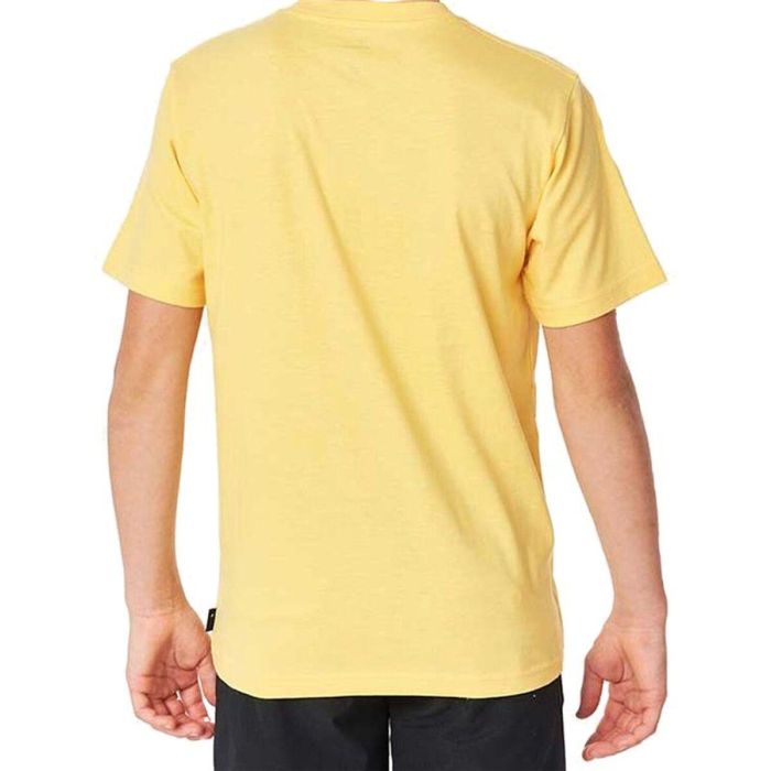 Camiseta de Manga Corta Infantil Rip Curl Rip Curl Corp Icon Boys Amarillo XS 1