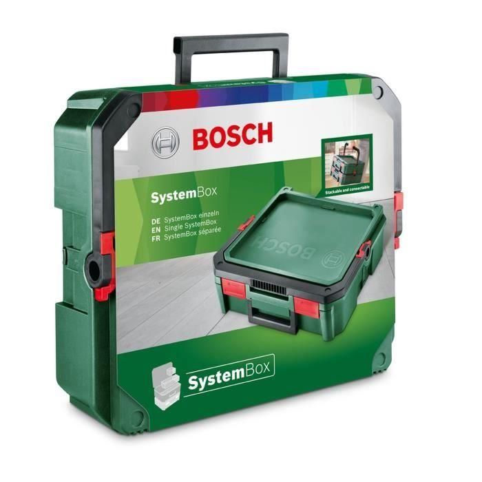Bosch SystemBox Caja de Almacenamiento Vacía, Personalizable y Apilable, Ideal para Organizar Herramientas y Objetos Personales 2 Bosch SystemBox Caja de Almacenamiento Vacía, Personalizable y Apilable, Ideal para Organizar Herramientas y Objetos Personales 2