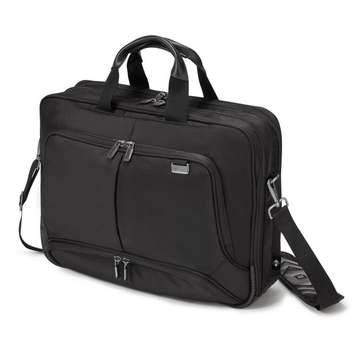 DICOTA Eco Top Traveller PRO Maletín Toploader 14.1" Negro Poliéster Reciclado, Asa, Bandolera, Compartimento Tablet y Documentos 0 DICOTA Eco Top Traveller PRO Maletín Toploader 14.1" Negro Poliéster Reciclado, Asa, Bandolera, Compartimento Tablet y Documentos 0