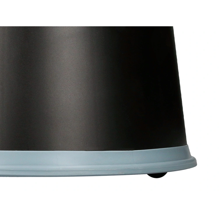 Q-connect Taburete Negro ABS con Ruedas Retráctiles y Dos Niveles, Resistente hasta 150 kg 3