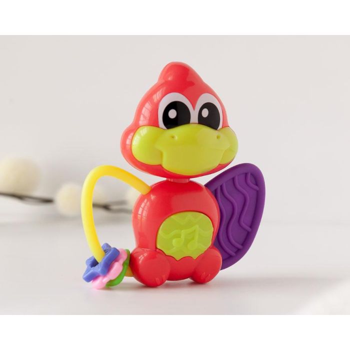 KioKids Mordedor Musical Dinosaurio Rojo con Texturas Suaves y Cabeza Giratoria 360º para Alivio de Dentición Bebés +3 Meses 0 KioKids Mordedor Musical Dinosaurio Rojo con Texturas Suaves y Cabeza Giratoria 360º para Alivio de Dentición Bebés +3 Meses 0