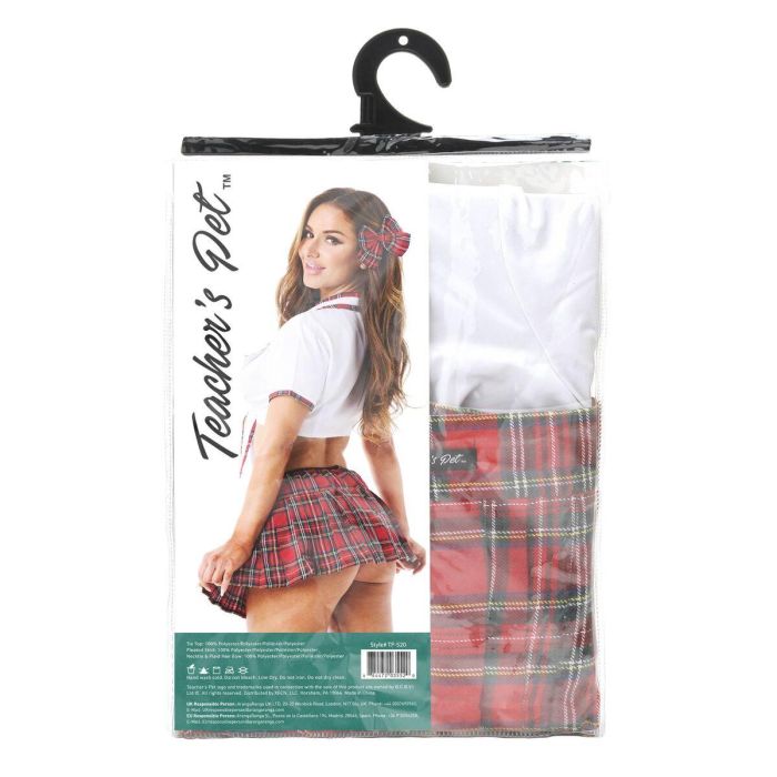 Disfraz Erótico Teacher’s Pet Rojo Talla única 4