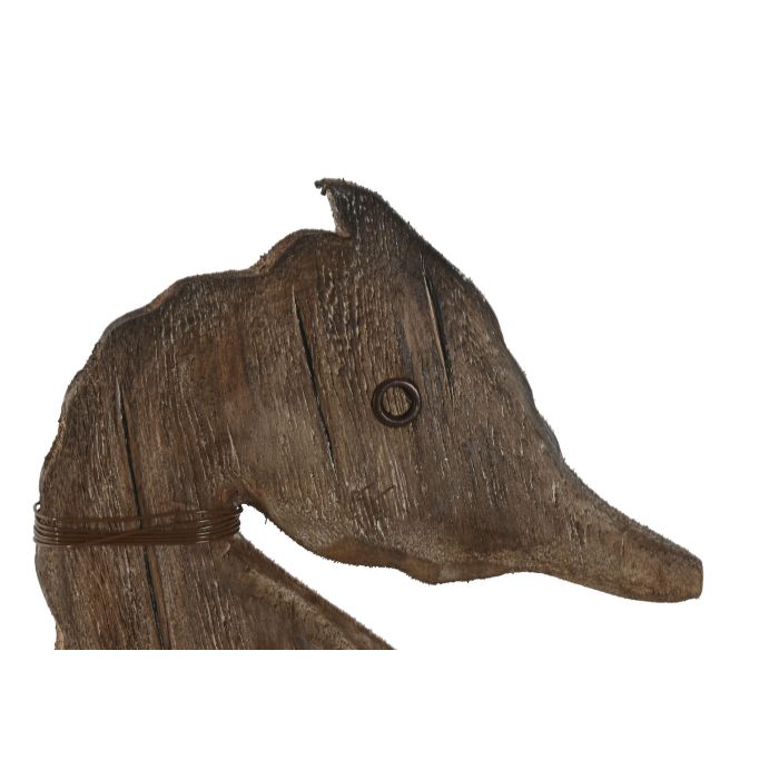 Figura Antique DKD Home Decor Marron 8 x 35.5 x 18 cm (2 Unidades) 1