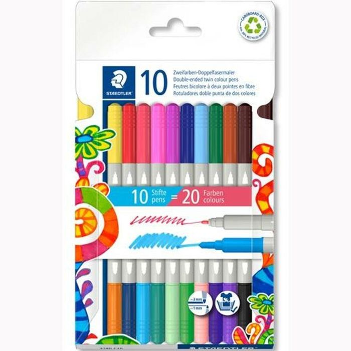 Set de Rotuladores Staedtler Noris 3280 Multicolor (10 Unidades) 1 Set de Rotuladores Staedtler Noris 3280 Multicolor (10 Unidades) 1