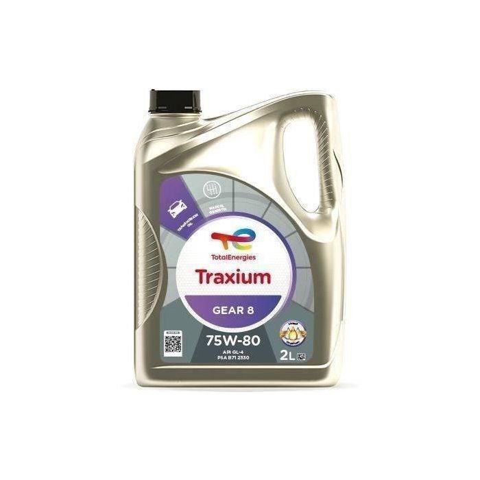 Totalnergies TOT3425901110561 Aceite de Transmisión Traxium Gear 8 75W-80 - Bidón 2 Litros
