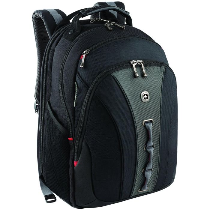 WENGER Legacy Notebook Rucksack fuer 35,8 bis 39,6cm 14,1 bis 15,6Zoll Tablet, Laptop schwarz grau 0 WENGER Legacy Notebook Rucksack fuer 35,8 bis 39,6cm 14,1 bis 15,6Zoll Tablet, Laptop schwarz grau 0