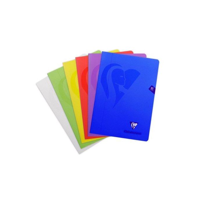 Libreta Clairefontaine Poliprolileno A4 48 Hjs. 4X4 (Set de 10)