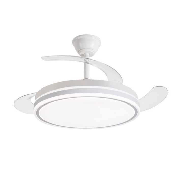 AVANT Ventilador de Techo 42 Pulgadas Retráctil, 30W Motor y 36W LED, Control por App