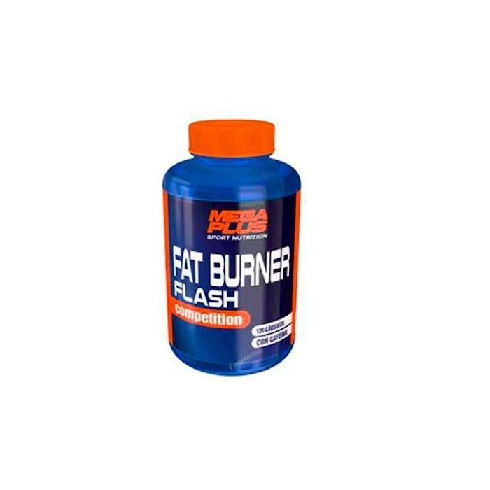 MEGA PLUS Fat Burner Flash Competition, quemagrasas termogénico y lipotrópico, 120 cápsulas