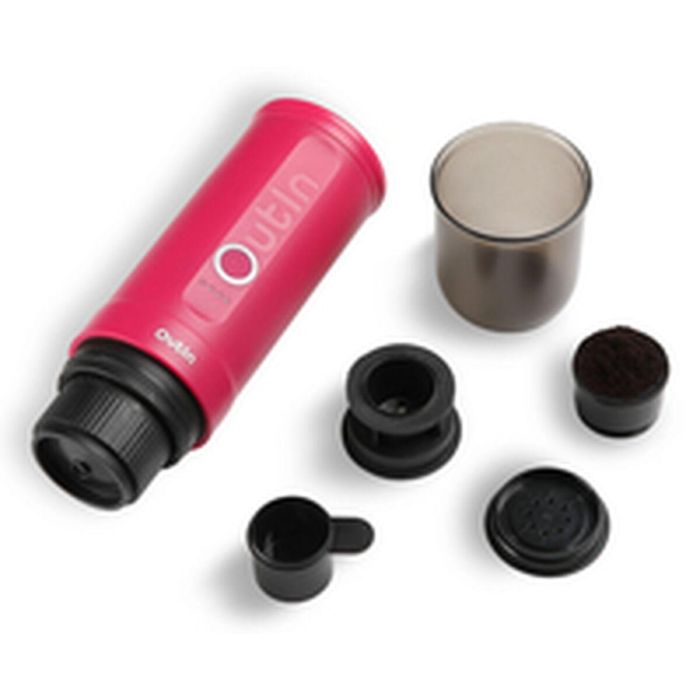 Cafetera Portátil Outin OUTINPINK Acero Inoxidable 50 ml 80 ml 8