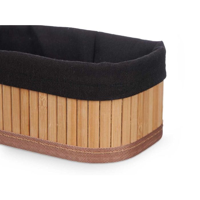 Set 3 Organizadores de Bambú Negro Kipit - 25x9x20 cm y 17x11x8 cm (12 Unidades) 3 Set 3 Organizadores de Bambú Negro Kipit - 25x9x20 cm y 17x11x8 cm (12 Unidades) 3
