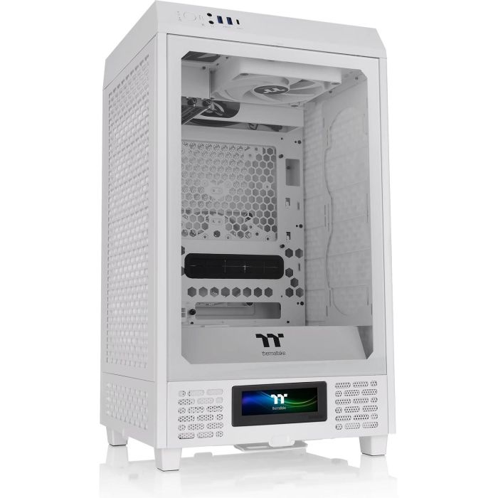 Thermaltake The Tower 200 Snow Mini Tower PC Mini-ITX Blanco con ventana lateral y panel de vidrio templado 1 Thermaltake The Tower 200 Snow Mini Tower PC Mini-ITX Blanco con ventana lateral y panel de vidrio templado 1