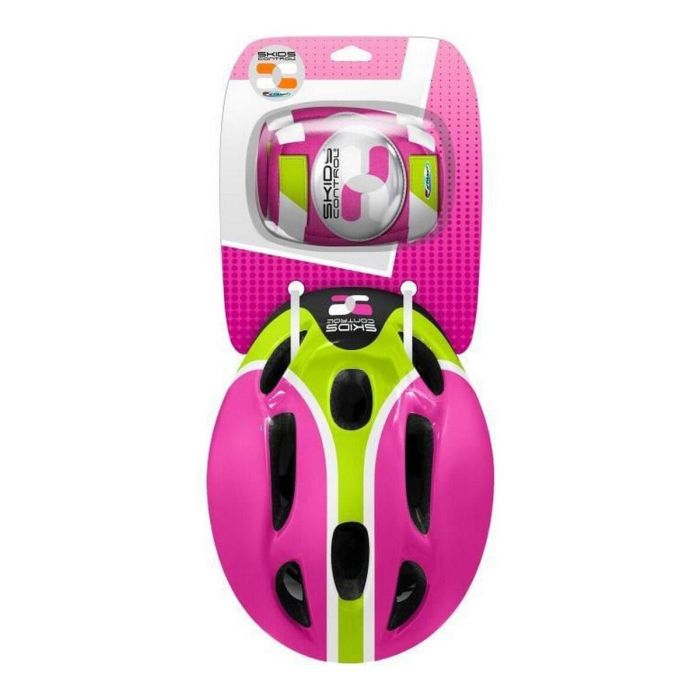 Stamp Combo Casco, Rodilleras y Coderas para Ciclismo, Patinaje, Scooter y Skate, Ajustable 52-56cm - Rosa 1 Stamp Combo Casco, Rodilleras y Coderas para Ciclismo, Patinaje, Scooter y Skate, Ajustable 52-56cm - Rosa 1