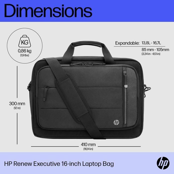 HP Maletín Renew Executive Para Portátil De 16" Negro 1 HP Maletín Renew Executive Para Portátil De 16" Negro 1