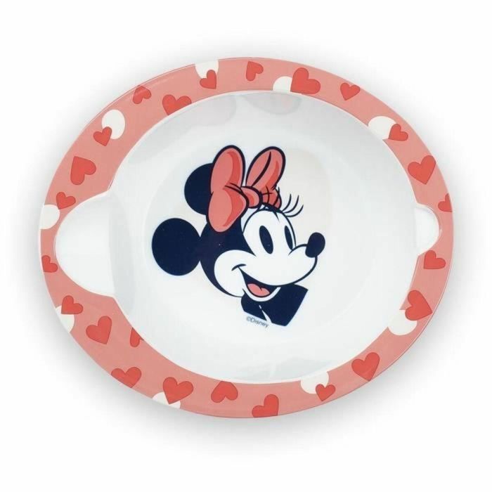 Thermobaby AAAHU72860 Set de Comida Infantil para Microondas: Plato Bowl y Cuchara, Diseño Minnie Mouse 1