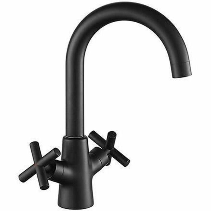 Edouard Rousseau AAAQX11037 Mezclador de Fregadero NANKA Negro