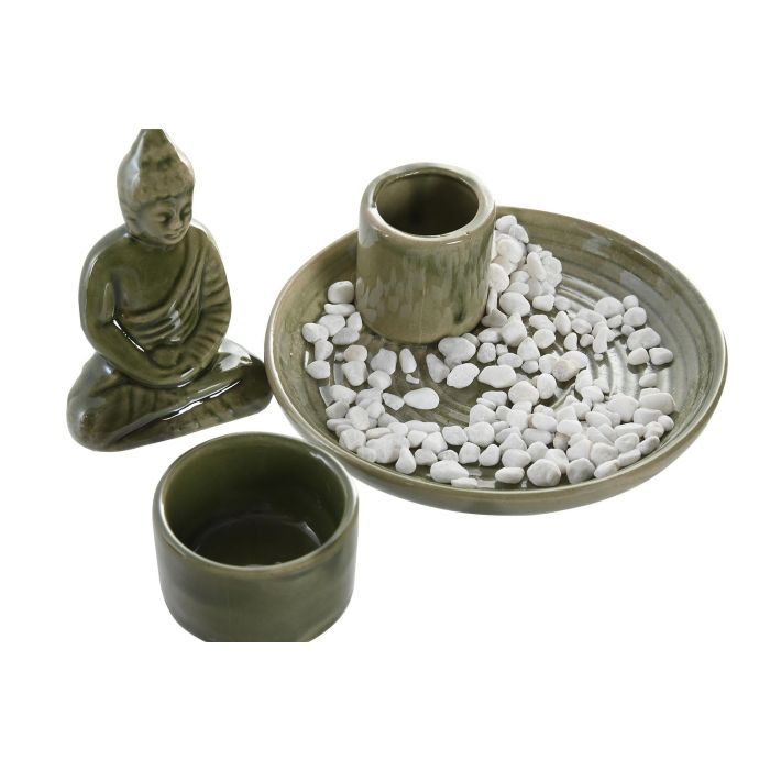 Soporte Incienso Oriental DKD Home Decor Mostaza Gris 13 x 10 x 13 cm (8 Unidades) 2 Soporte Incienso Oriental DKD Home Decor Mostaza Gris 13 x 10 x 13 cm (8 Unidades) 2