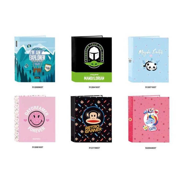 Safta Lote Carpetas Folio 4 Anillas Lomo Ancho Modelos Surtidos