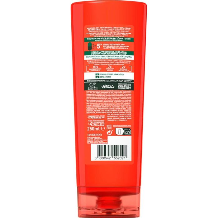 Garnier Fructis Adiós Daños Acondicionador Reparador para Cabello Dañado y Seco 250 ml 1