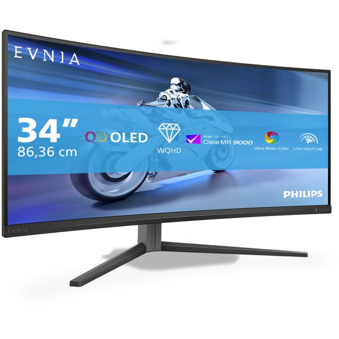 Philips 34M2C6500 Monitor Curvo WQHD OLED de 34 Pulgadas, 0.03 ms, 175 Hz, QD-OLED, Gris 1 Philips 34M2C6500 Monitor Curvo WQHD OLED de 34 Pulgadas, 0.03 ms, 175 Hz, QD-OLED, Gris 1