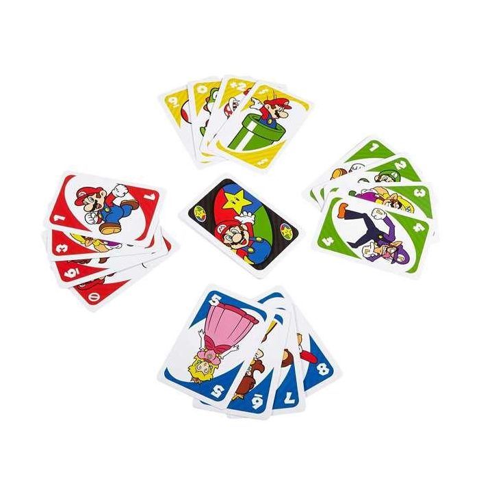 Mattel Juego de Cartas Uno Super Mario Bros. para 2-10 Jugadores, Edad 5+ (Español/Portugués) 11
