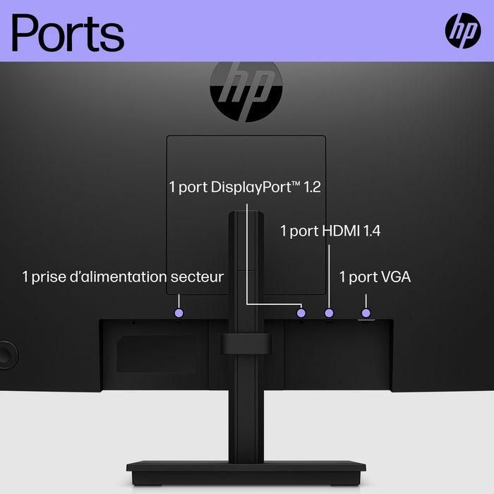 HP Monitor P22h G5 / 21,5" / FHD / VGA-HDMI-DisplayPort / Regulable Altura 15 HP Monitor P22h G5 / 21,5" / FHD / VGA-HDMI-DisplayPort / Regulable Altura 15