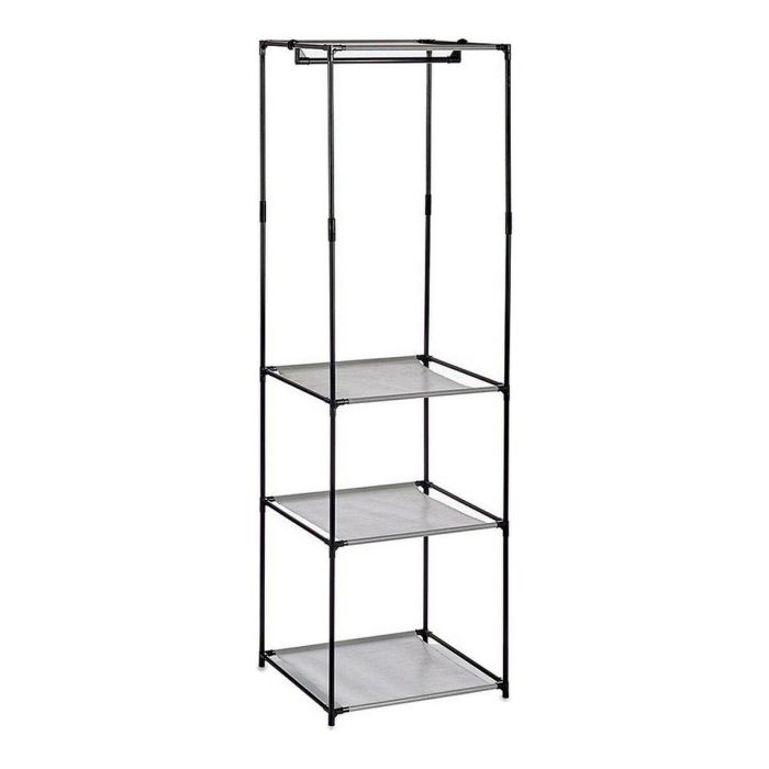 Armario Abierto Kipit 160 cm Negro/Gris - 43.5x50x160 cm (6 Unidades) Armario Abierto Kipit 160 cm Negro/Gris - 43.5x50x160 cm (6 Unidades)
