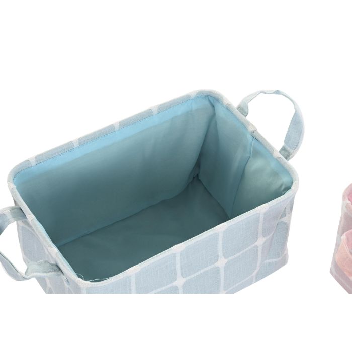 DKD Home Decor Cesta Basicos Gris Beige 25 x 18 x 35 cm (4 Unidades) 2