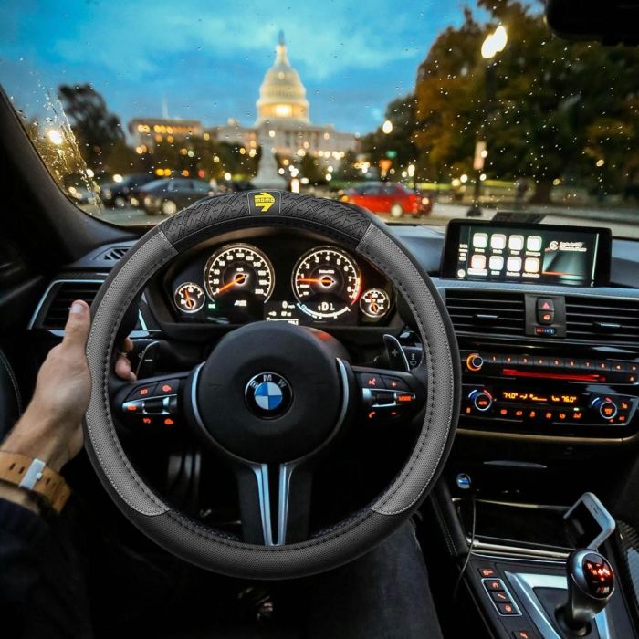 Momo Funda Volante V.I.P. Black-Grey M 38-39 cm MOMLSWC0VIPBG 5