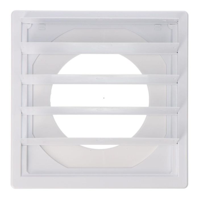 Edm Rejilla Ventilación Cuadrada Empotrable Lamas Móviles 170x170mm ø100mm Abs Blanca 1 Edm Rejilla Ventilación Cuadrada Empotrable Lamas Móviles 170x170mm ø100mm Abs Blanca 1